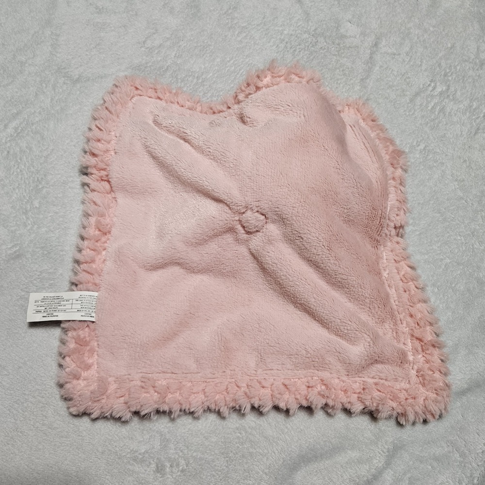 Mary Meyer Pink Flamingo Lovey Security Blanket Floral Tropical Plush 12x12 - Picture 4 of 6